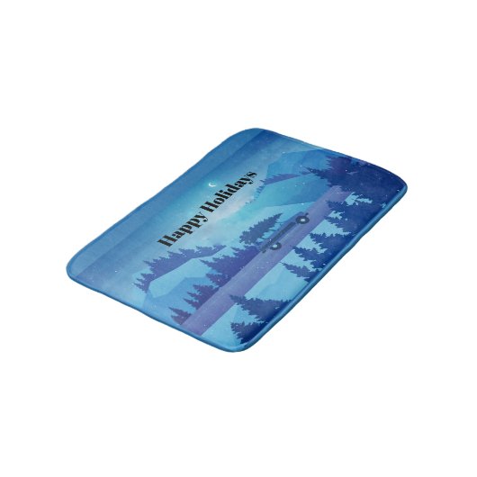 Op weg met een kerstboom badmat (Gekanteld)