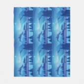 Op weg met een kerstboom fleece deken (Voorkant)