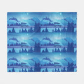 Op weg met een kerstboom fleece deken (Voorkant (Horizontaal))