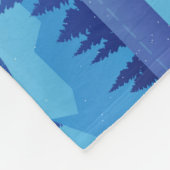 Op weg met een kerstboom fleece deken (Hoek)