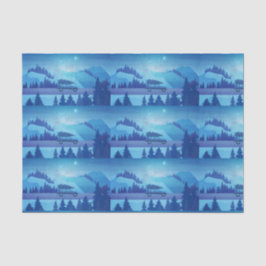 Op weg met een kerstboom tissuepapier