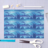 Op weg met een kerstboom tissuepapier (Craft)