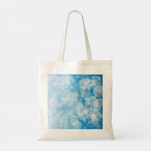 Op weg met een kerstboom tote bag (Achterkant)