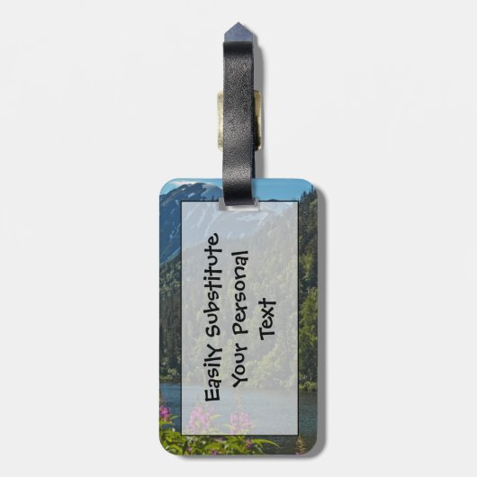 Op weg naar Alaska Easy ID Personal Bagagelabel (Achterkant verticaal)