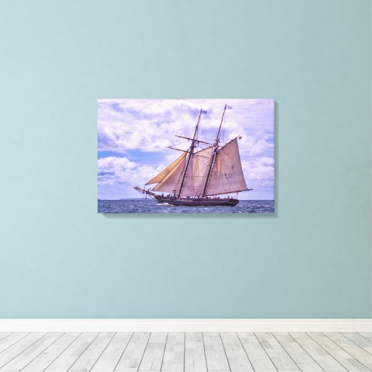 Op weg naar Amistad Canvas Afdruk (Insitu (Houten vloer))