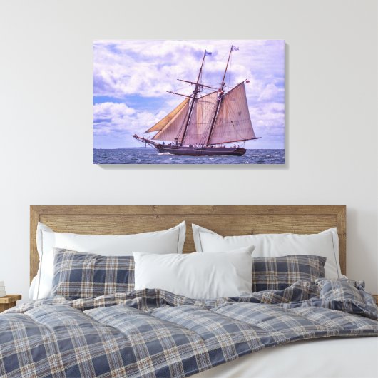 Op weg naar Amistad Canvas Afdruk (Insitu (Slaapkamer))