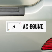 Op weg naar Atlantic City Bumpersticker (Op auto)