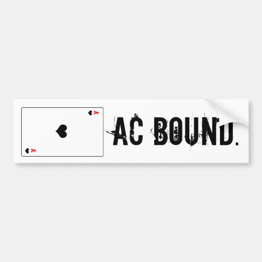 Op weg naar Atlantic City Bumpersticker (Voorkant)