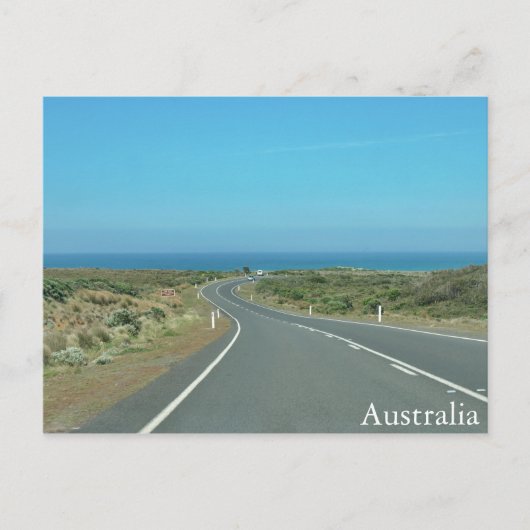 Op weg naar Australië Briefkaart (Voorkant)