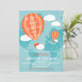 Op weg naar Baby shower nodiging Kaart (Staand voorkant)