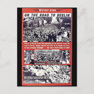 op weg naar Berlijn Briefkaart