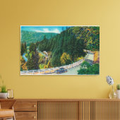 Op weg naar Big Trees van Santa Cruz Canvas Afdruk (Insitu (Woonkamer))