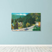 Op weg naar Big Trees van Santa Cruz Canvas Afdruk (Insitu (Houten vloer))