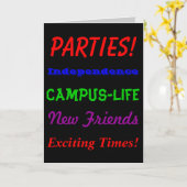 Op weg naar College Wenskaart Kaart (Gele Bloem)