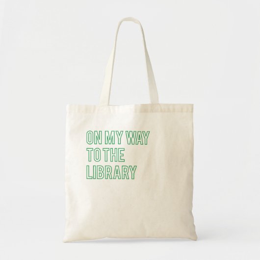 Op weg naar de bibliotheek tote bag (Voorkant)