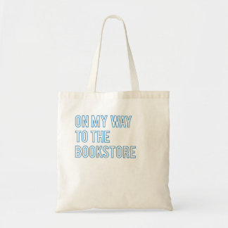 Op weg naar de boekhandel tote bag