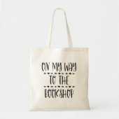 Op weg naar de boekwinkel tote bag (Voorkant)