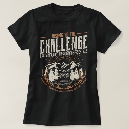  op weg naar de Challenge CC Christelijk T-shirt (Design voorkant)