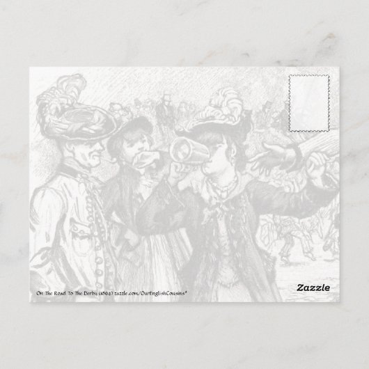 Op weg naar de Derby Briefkaart (Achterkant)