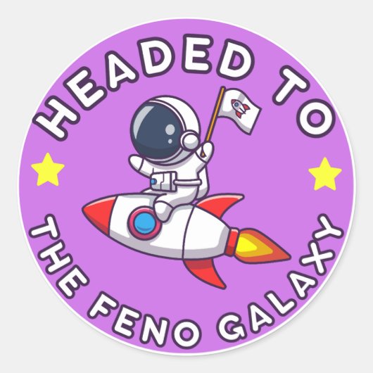 Op weg naar de Feno Galaxy Sticker (Voorkant)