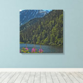 Op weg naar de gelijknamige Alaska - een fijne Art Canvas Afdruk (Insitu (Houten vloer))