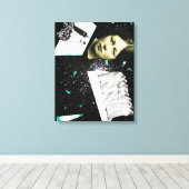 Op weg naar de volgende wereld canvas afdruk (Insitu (Houten vloer))