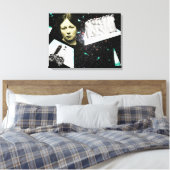 Op weg naar de volgende wereld canvas afdruk (Insitu (Slaapkamer))