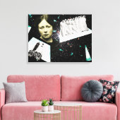Op weg naar de volgende wereld canvas afdruk (Insitu (Woonkamer))