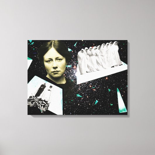 Op weg naar de volgende wereld canvas afdruk (Voorkant)