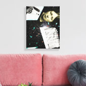 Op weg naar de volgende wereld canvas afdruk (Insitu (Woonkamer))