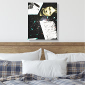 Op weg naar de volgende wereld canvas afdruk (Insitu (Slaapkamer))