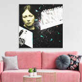 Op weg naar de volgende wereld canvas afdruk (Insitu (Woonkamer))