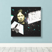 Op weg naar de volgende wereldcanvasafdruk canvas afdruk (Insitu (Houten vloer))