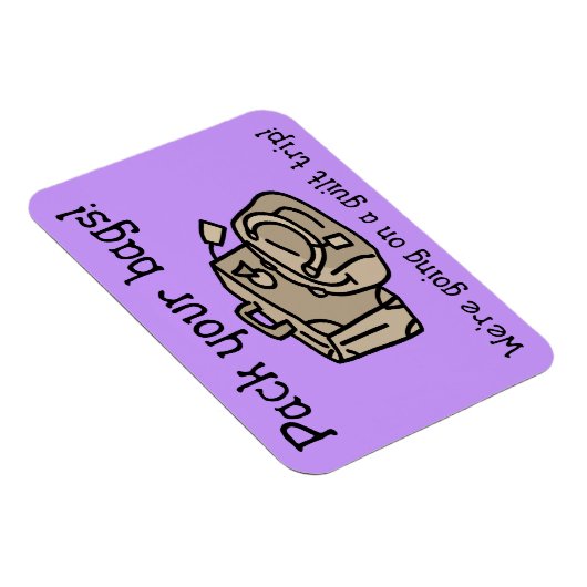 Op weg naar een gulle Trip Funny Magnet Magneet (Rechterzijde)