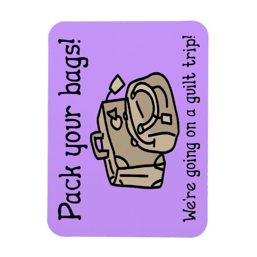 Op weg naar een gulle Trip Funny Magnet Magneet (Verticaal)