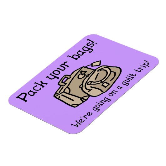 Op weg naar een gulle Trip Funny Magnet Magneet (Linkerzijde)