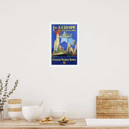 Op weg naar Europa Poster (Keuken)