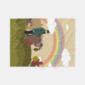 Op weg naar het dorp fleece deken (Voorkant (Horizontaal))