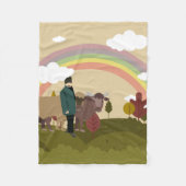 Op weg naar het dorp fleece deken (Voorkant)