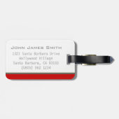 Op weg naar het rode bagagelabel Pour l'Aventure (Achterkant horizontaal)