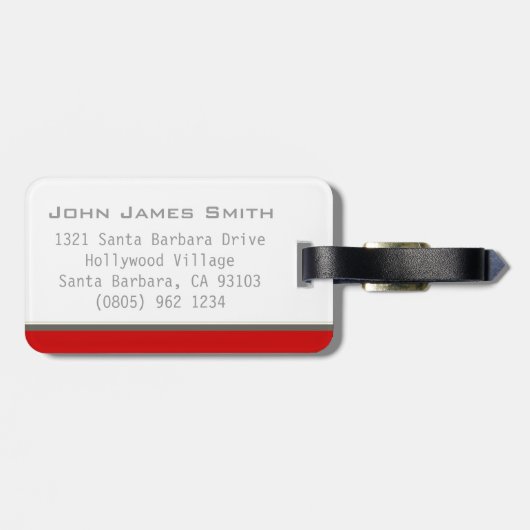 Op weg naar het rode bagagelabel Pour l'Aventure (Achterkant horizontaal)