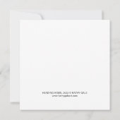 Op weg naar huis, 2022 dank je wel bedankkaart (Achterkant)