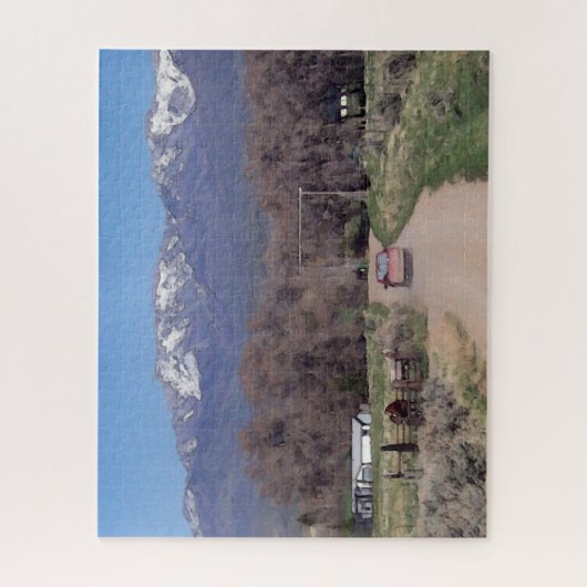 Op weg naar huis legpuzzel (Verticaal)