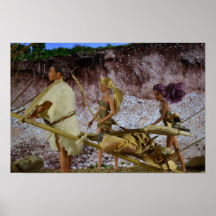 Op weg naar huis na de jacht. poster