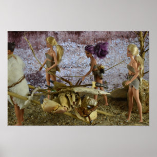 Op weg naar huis na de jacht. poster