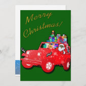 Op weg naar Kerstmis. Feestdagenkaart (Voorkant / Achterkant)