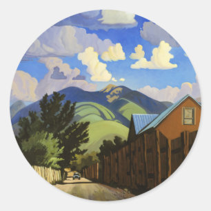 Op weg naar Lili's door Alan Heuer Ronde Sticker