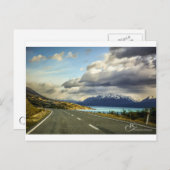 Op weg naar Mt Cook door het meer van Pukaki Briefkaart (Voorkant / Achterkant)