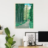 Op weg naar Nikko Japanese Forest Art Print (Thuiskantoor)