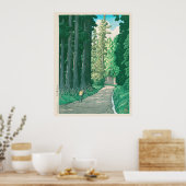 Op weg naar Nikko Japanese Forest Art Print (Keuken)